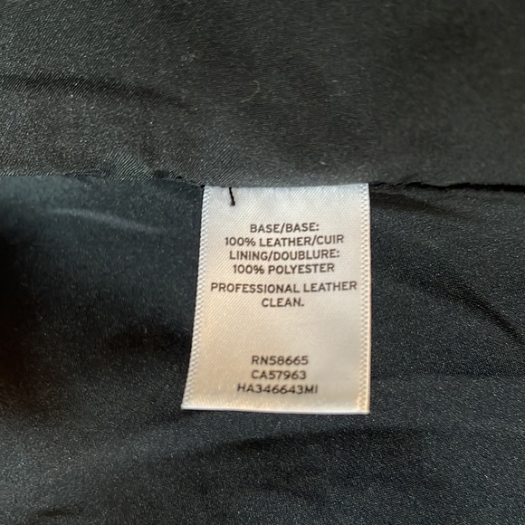 Halogen Genuine Leather Jacket - Black - Excellent Condition - Picture 7 of 8